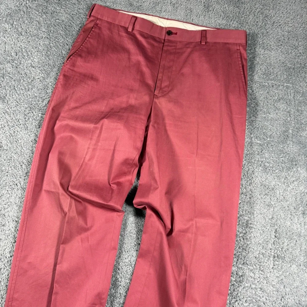 Brooks‎ Brothers Chinos Mens 36x34 Pink Fitzgerald Fit  Trousers Casuals